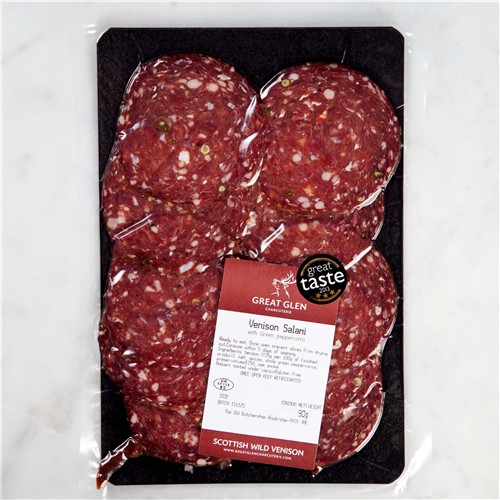 Venison and Green Pepper Salami - 90g